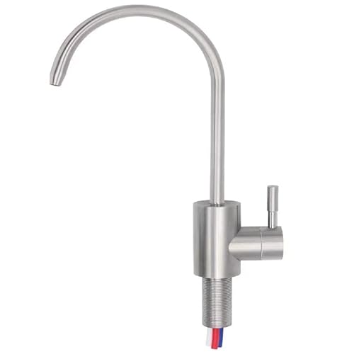 AORA® Ein-Weg-Wasserhahn SOFIA kompatibel mit AMWAY eSPRING Wasserfilter, Edelstahl massiv, Einweg Wasserhahn von Aora