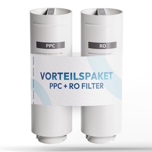 aora RO & PPC Filter für GT600 Umkehrosmoseanlage – für sicheres Trinkwasser – Osmose Wasserfilter mit 8-Stufen-Filtration & Filterwechsel in 3 Sek. – Osmoseanlage Untertisch + tanklosem RO System von Aora