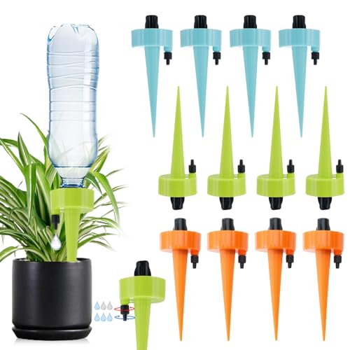 Aoreun 12 Stück Automatisch Bewässerung Set, Einstellbar Bewässerungssystem mit Steuerventilschalter, Pflanzen Blumen Tropfbewässerungssystem für die Bewässerung von Blumen und den Anbau von Gemüse Aoreun 12 Stück Automatisch Bewässerung Set, Einstellbar Bewässerungssystem mit Steuerventilschalter, Pflanzen Blumen Tropfbewässerungssystem für die Bewässerung von Blumen und den Anbau von Gemüse von Aoreun