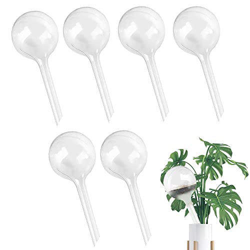 Aoreun 6 Stück Pflanzen Bewässerungskugeln, 26.5 x 8 cm Bewässerungskugeln Kunstoffe, Automatische Bewässerungssystem, Topfpflanzen PVC Bewässerung für Garten Bonsai Pflanzen Zimmerpflanzen. von Aoreun
