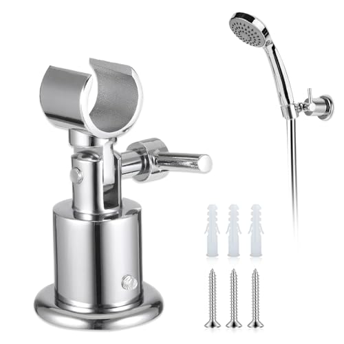 Aoreun Vollmetall Duschkopfhalterung, 180 Grad Verstellbarer Duschbrause Halterung mit Schraube, Duschkopfhalterung Handbrause Halterung, Duschhalterung Brausehalter für die Meisten Duschköpfe, Silber Aoreun Vollmetall Duschkopfhalterung, 180 Grad Verstellbarer Duschbrause Halterung mit Schraube, Duschkopfhalterung Handbrause Halterung, Duschhalterung Brausehalter für die Meisten Duschköpfe, Silber von Aoreun