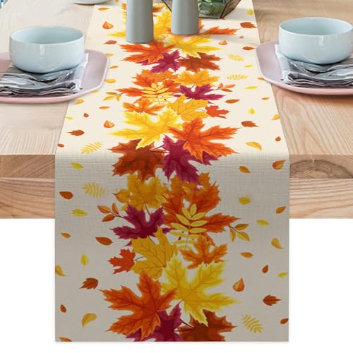 Aoreun Herbst Tischläufer, 183 x 33 cm Tischläufer Herbst Ahornblätter, Ahornblatt Läufer Herbstdeko Herbstlaub Tischdeko Herbst Tischdecke, Küche Tisch Dekoration Drinnen Urlaub Party Dekor Aoreun Herbst Tischläufer, 183 x 33 cm Tischläufer Herbst Ahornblätter, Ahornblatt Läufer Herbstdeko Herbstlaub Tischdeko Herbst Tischdecke, Küche Tisch Dekoration Drinnen Urlaub Party Dekor von Aoreun
