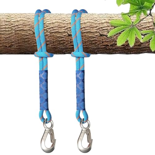 Aoreun Schaukel Befestigung Seil, 2 Stück Hängende Seil 0.6M Hängematte Befestigung Aufhängung Schnur mit Haken, Seil Hängematte Schaukel Befestigung für Schaukeln Hängematten Yoga schaukel Outdoor von Aoreun