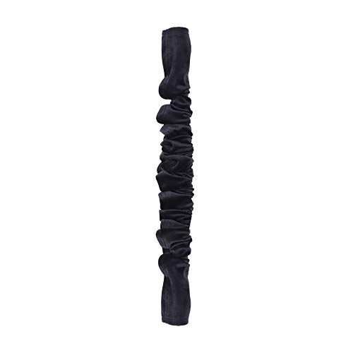 Kronleuchter-Kettenabdeckung, 1,83 m, Flanell-Stoff schwarz von Aory