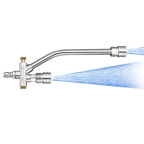 2-in-1-Hochdruck-Autowaschdüsenzubehör, Hochdruckreiniger-Doppelkopf-Schaumsprühaufsatz, Seifenschaumkanone-Doppelanschlusszubehör, For Autowäsche, Schwimmbad, Terrasse, Toilette(SET A) von Aosrioylt
