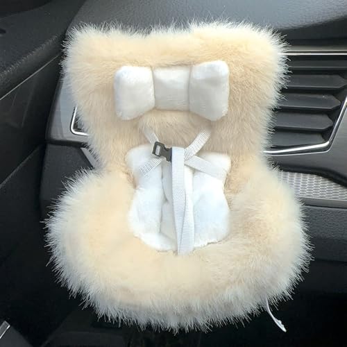 Aosrioylt Autositz Für Labubu Puppe, Labubu Autositz Für Autodekorationen, Puppenautositz Mit Weichem Pelzkissen, Have a Seat Labubu, Baby Puppenautositz(B) von Aosrioylt