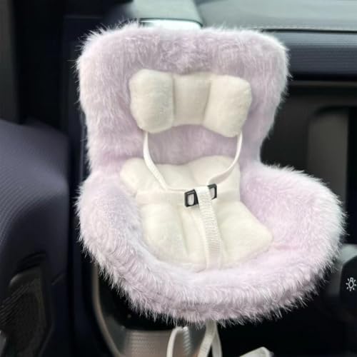 Aosrioylt Autositz Für Labubu Puppe, Labubu Autositz Für Autodekorationen, Puppenautositz Mit Weichem Pelzkissen, Have a Seat Labubu, Baby Puppenautositz(G) von Aosrioylt