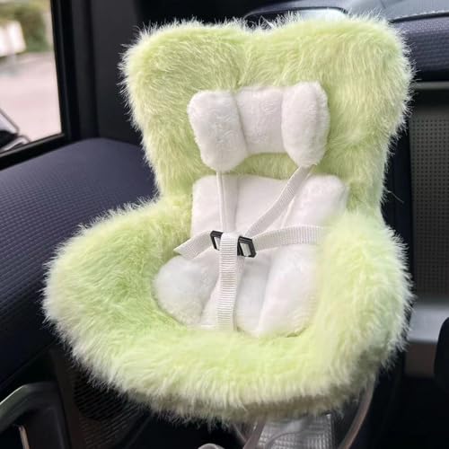 Aosrioylt Autositz Für Labubu Puppe, Labubu Autositz Für Autodekorationen, Puppenautositz Mit Weichem Pelzkissen, Have a Seat Labubu, Baby Puppenautositz(H) von Aosrioylt