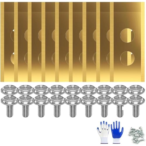 Aosrioylt Ersatz-Mähklingen, Kompatibel Mit Mammotion Luba Und Yuka All Series, Robuste Titan-Ersatzklingen Für Mähroboter(Gold*18) von Aosrioylt