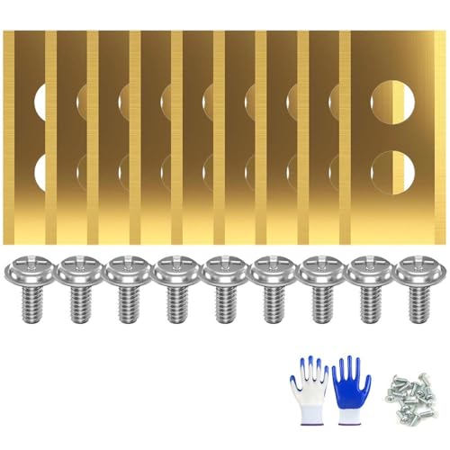 Aosrioylt Ersatz-Mähklingen, Kompatibel Mit Mammotion Luba Und Yuka All Series, Robuste Titan-Ersatzklingen Für Mähroboter(Gold*9) von Aosrioylt