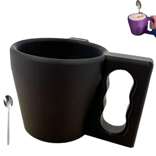 Aosrioylt Ice Cream Pint Holder, Reusable Ice Cream Sleeves with Handle, Vacuum Insulated Arm Sleeve Containers with Spoon Holder, Fits Most Pint Container, Keeps Hands Warm(Schwarz) von Aosrioylt