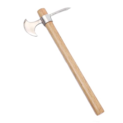 Edelstahl-Spitzhacke, Doppelkopf-Spitzhacke, 2-in-1-Garten-Spitzhacke, Gartenwerkzeug, abnehmbare Gartenhacke, kleines Edelstahl-Beil mit Griff zum Umpflanzen, Graben, Pflanzen (Farbe: C) von Aosrioylt