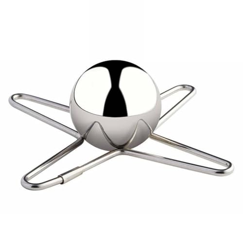 Espresso-Gefrorene Kugel for Espressokaffee, Wiederverwendbarer Kaffeekühler Aus Edelstahl Mit Ständer, Kleine Eiskaffee-Kühlkugeln, Cocktail-Kühlkugel/Eisstein, Extrakt-Kühlwerkzeug(A*1) von Aosrioylt