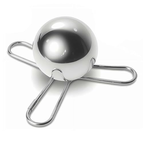 Espresso-Gefrorene Kugel for Espressokaffee, Wiederverwendbarer Kaffeekühler Aus Edelstahl Mit Ständer, Kleine Eiskaffee-Kühlkugeln, Cocktail-Kühlkugel/Eisstein, Extrakt-Kühlwerkzeug(B*1) von Aosrioylt