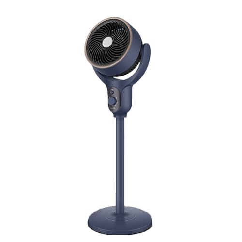 Luxvalu-Ventilator, 90°+90° Oszillierende Standventilatoren Fürs Schlafzimmer, Leiser Bodenventilator, 30,5 M Lange Standventilatoren Fürs Zimmer, 3 Geschwindigkeiten, 12-Stunden-Timer(Blue) von Aosrioylt