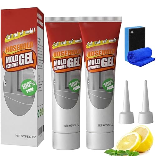 Nuroclean Remover Gel, kraftvolles Reinigungsgel for den Haushalt, hochwirksam beim Eindringen, Wandreinigung, sichere Formel, die die Oberfläche nicht beschädigt, geeignet for Fliesenfugen in Bad und von Aosrioylt