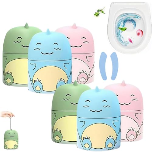 Toilet Wonder Clean and Fresh, Toilettenreiniger und Toiletten-Deodorant Wonder, Automatische Reinigung des Toilettentanks mit Frischem Duft, Dinosaurier-Design, Haushalts-Toilettenreiniger(All,2pcs) von Aosrioylt