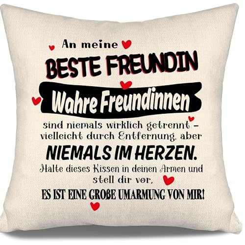 Aosumin An Meine Beste Freundin Wahre Freundinnen sind Niemals wirklich getrennt vielleicht durch Entfernung Aber Niemals im Herzen Kissenbezug Abschiedsgeschenk Geburtstagsgeschenk Aosumin An Meine Beste Freundin Wahre Freundinnen sind Niemals wirklich getrennt vielleicht durch Entfernung Aber Niemals im Herzen Kissenbezug Abschiedsgeschenk Geburtstagsgeschenk von Aosumin
