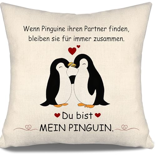 Aosumin Wenn Pinguine ihren Partner Finden bleiben sie für Immer zusammen Du bist Mein Pinguin Kissenbezüge für Freundin Freund Ehefrau Ehemann ihn sie Geburtstag Valentinstag Romantisches Aosumin Wenn Pinguine ihren Partner Finden bleiben sie für Immer zusammen Du bist Mein Pinguin Kissenbezüge für Freundin Freund Ehefrau Ehemann ihn sie Geburtstag Valentinstag Romantisches von Aosumin
