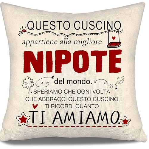 Beste Enkelin Wir hoffen, dass Sie jedes Mal, wenn Sie dieses Kissen umarmen, erinnern Sie sich, wie sehr wir Sie lieben. Kissen für die Enkelin von Großeltern Tante Onkel Geburtstagsgeschenk von Aosumin