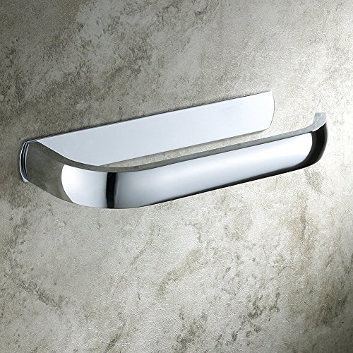 Aothpher Wand-Toilettenpapierrollenhalter Badezimmer-Gewebe-Rack Messing Verchromte, Chrom Toilettenpapierhalter von Aothpher