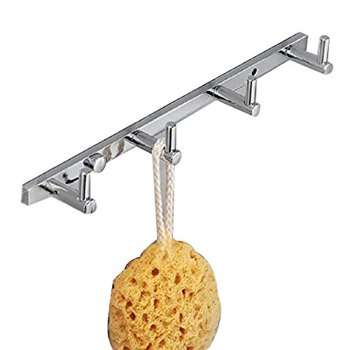 Aothpher Wand montiert Messing Handtuch Haken Badezimmer Haken, Handtuch Rack 4 Hooks chrom von Aothpher