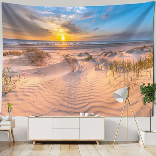 Aotiwe Wandtuch Landschaft, Wandbehang Schlafzimmer Dämmerung Sonnenuntergang an Blauer Ozean Blau Wohnkultur für Schlafzimmer Wohnheim College 200x200cm Aotiwe Wandtuch Landschaft, Wandbehang Schlafzimmer Dämmerung Sonnenuntergang an Blauer Ozean Blau Wohnkultur für Schlafzimmer Wohnheim College 200x200cm von Aotiwe