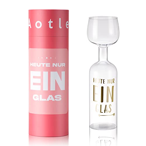 Aotlet Geschenke für Frauen Zum Geburtstag, 750ml Weingläser Geschenkidee für Weinliebhaber, Weihnachtsgeschenke für Frauen Mama Schwester, Lustige Geschenke für Männer, aus Glas von Aotlet