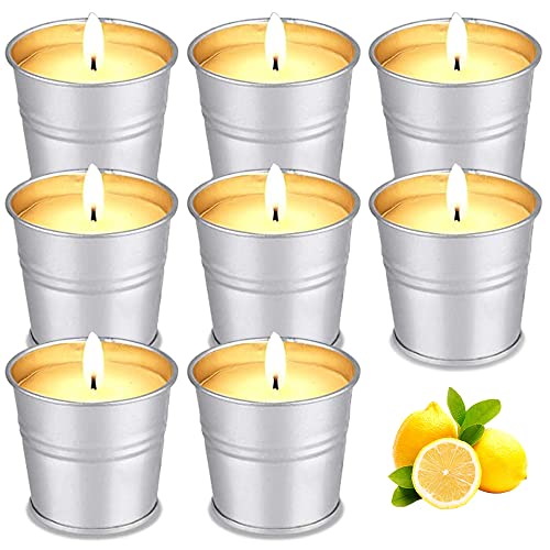 Citronella Kerze Outdoor, 140 Std. Brenndauer - 8 Stk Draußen Citronella Duftlichter Kerzen Sojawachs Set Zitronella Teelichter Candle Indoor im Freien Duftkerzen für Camping Picknick Terrasse Garten Citronella Kerze Outdoor, 140 Std. Brenndauer - 8 Stk Draußen Citronella Duftlichter Kerzen Sojawachs Set Zitronella Teelichter Candle Indoor im Freien Duftkerzen für Camping Picknick Terrasse Garten von Aottom