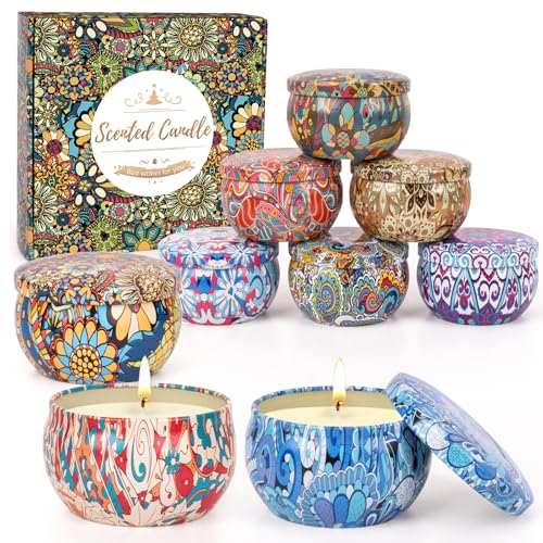 Duftkerzen Geschenkset, 9 StüCk Duftkerzen Im Glas Weihnachtsgeschenke für Frauen, 2.5oz Kleine Duftkerze Sojawachs Aromatherapie Kerzen Set Duft Für Zu Hause Weihnachten Kleine Geschenke Duftkerzen Geschenkset, 9 StüCk Duftkerzen Im Glas Weihnachtsgeschenke für Frauen, 2.5oz Kleine Duftkerze Sojawachs Aromatherapie Kerzen Set Duft Für Zu Hause Weihnachten Kleine Geschenke von Aottom