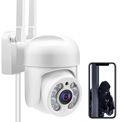 Aottom Überwachungskamera Aussen IP Kamera 2MP WLAN PTZ Kamera Outdoor, Sicherheitskamera mit Bewegungserkennung, 40m Nachtsicht, 2-Wege-Audio, IP66 Wasserdicht, YILOT App (MAX.128GB SD Karte) von Aottom