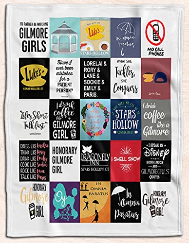 Aotximlat Gilmore Girls I Drink Coffee Like Gilmore Girl-Decke, ultraweich, dick, Sherpa-Decke, für alle Jahreszeiten, Premium-Mikrofaser-Fleece, Überwurf für Sofa und Couch (groß (203,2 x 152,4 cm) von Aotximlat