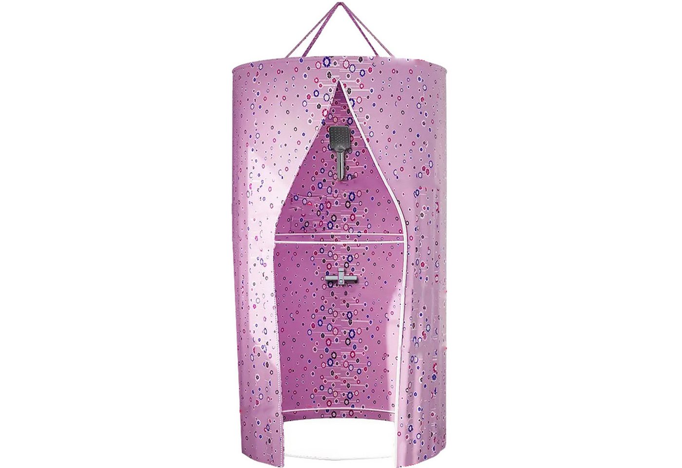 Aoucheni Duschvorhang Duschspinne, Duschfaltkabine, Ombrella, Badewannenvorhang, rosa, 100×200 cm von Aoucheni