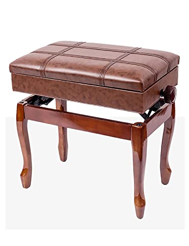 Aouoeeo Klavierhocker, Frisiertischhocker, Leder, Künstler-Klavierbank, 10 cm höhenverstellbar, Solo-Tastatur Aouoeeo Klavierhocker, Frisiertischhocker, Leder, Künstler-Klavierbank, 10 cm höhenverstellbar, Solo-Tastatur von Aouoeeo
