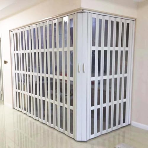 L-förmige Ziehharmonika-Tür, Duschecke, Mehrfachfalttüren, 205 cm hoch, für gewerbliche Haushalte, doppelt faltbar, wasserdicht, einziehbar, Schiebetür mit durchsichtiger Acrylplatte L-förmige Ziehharmonika-Tür, Duschecke, Mehrfachfalttüren, 205 cm hoch, für gewerbliche Haushalte, doppelt faltbar, wasserdicht, einziehbar, Schiebetür mit durchsichtiger Acrylplatte von Aouoeeo