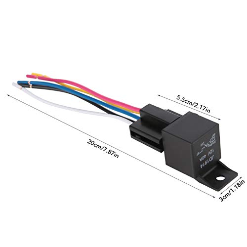 12V Relaissockel Stecker 12V Autorelais & Relaissockel Kit Hohe Schaltleistung für Sicherheitssystem für Auto Audio System von Aoutecen