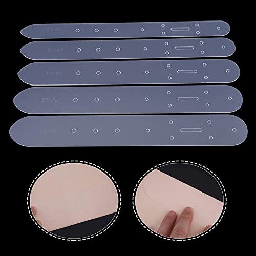 Aoutecen Lederschablone Gürtelschablonen Billet Schnallenkopf Stanzschablone Positionierungsloch für Ledergürtel von Aoutecen