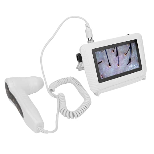 Kopfhaut-Detektor, unterstützt eine Vielzahl von Linsen Wiederaufladbarer Design-Hautpigmenttester Freeze Frame Image Screen für ReisenZuhauseSchönheitssalon für Frauen von Aoutecen