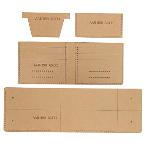 Leder-Handwerksvorlage 3-fach Brieftaschen-Vorlage Acryl-Vorlage Lederhandwerk Handgemachtes Kunsthandwerk von Aoutecen
