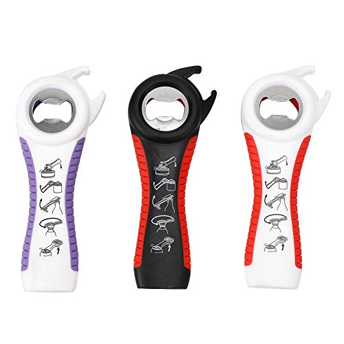 Aoveew 5-in-1 manueller Dosenöffner, Flaschenöffner, rutschfestes Design, tragbar und langlebig für Dosen, Gläser und Bierflaschen Aoveew 5-in-1 manueller Dosenöffner, Flaschenöffner, rutschfestes Design, tragbar und langlebig für Dosen, Gläser und Bierflaschen von Aoveew