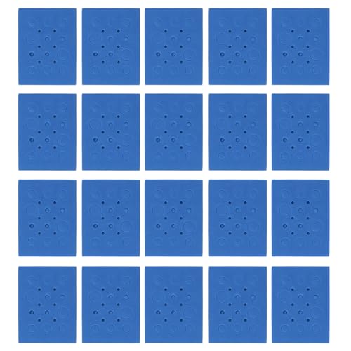 Aoveew -Schaumrohrregal Rechteck mit hoher Dichte schwimmender Schaumzentrifugenrohrhalter für Labor (Dark Blue 18 Hole 20 Pcs (for 0.2ml 0.5ml 1.5ml) von Aoveew