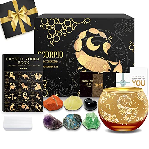 Aovila Skorpion Geschenke für Frauen Skorpion Teelichthalter Kerzenständer Kristalle Geburtssteine Geschenkbox Set Sternzeichen Astrologie Geschenke Geburtstagsgeschenke für Frauen Mama Beste Freunde Aovila Skorpion Geschenke für Frauen Skorpion Teelichthalter Kerzenständer Kristalle Geburtssteine Geschenkbox Set Sternzeichen Astrologie Geschenke Geburtstagsgeschenke für Frauen Mama Beste Freunde von Aovila