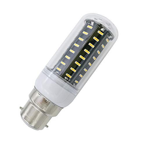 Aoxdi 1 Stück B22 LED Lampe 7W, Warmweiß, 72 SMD 4014 Klar B22D LED Glühbirne Glühlampe Leuchtmittel, AC220-240V von Aoxdi