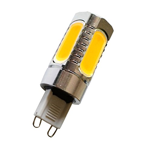 Aoxdi 1 Stück G9 LED Birne 6W, Warmweiß, 360 Strahl Winkel COB G9 LED Birne Leuchtmittel 6W, DC12V von Aoxdi