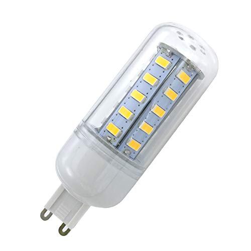 Aoxdi 1 Stück G9 LED Lampen 6W, Warmweiß, 36 SMD 5730 LED Mais Birne, Nicht Dimmbar, Ersetzt 60W Halogenlampen, AC220-240V von Aoxdi