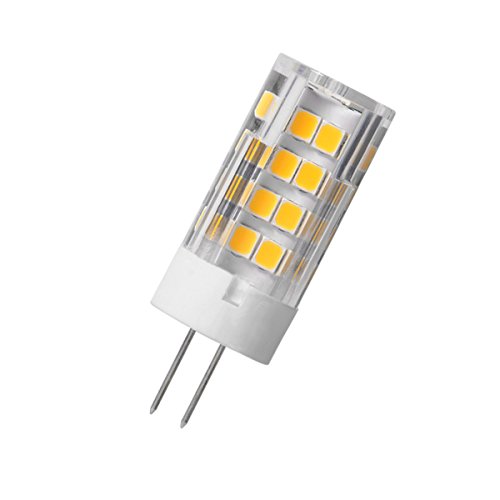 Aoxdi 1 Stück LED Licht G4 5W LED Lampe, Warmweiß, 51 SMD 2835 Stecklampe Sparlampe Leuchtmittel, Energiespar Licht sehr gut für die Wärmeabgabe, AC220-240V von Aoxdi