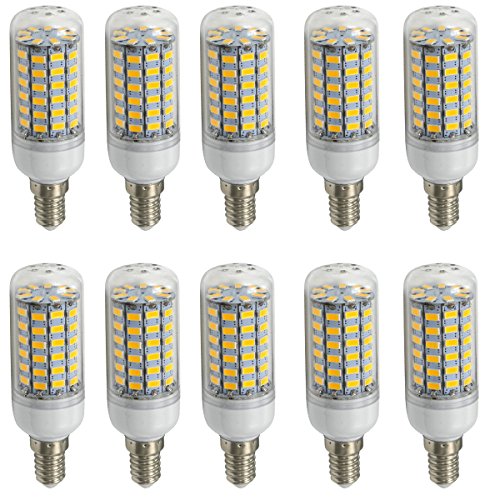 Aoxdi 10 Stück E14 LED Leuchtmittel 10W, Warmweiß, 69 SMD 5730 LED Mais Leuchte E14 LED Licht Glühlampe, AC220-240V Aoxdi 10 Stück E14 LED Leuchtmittel 10W, Warmweiß, 69 SMD 5730 LED Mais Leuchte E14 LED Licht Glühlampe, AC220-240V von Aoxdi