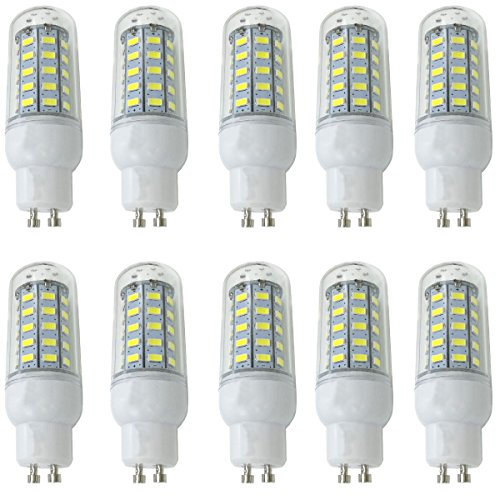 Aoxdi 10 Stück LED Strahler Lampe GU10 Sockel 7 Watt, Kaltweiß, 48 SMD 5730 LED GU10 Lampe Energiesparlampe 7W, AC220-240V von Aoxdi