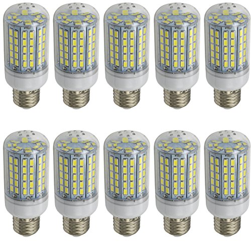 Aoxdi 10X LED Leuchtmittel E27 12W, Kaltweiß, 96 SMD 5730 LED Birnen Lampen Energiesparende LED Beleuchtung, AC220-240V von Aoxdi