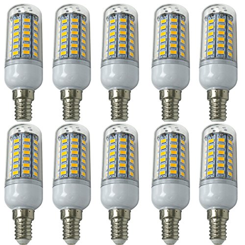 Aoxdi 10 Stück E14 LED Leuchtmittel Birne 8W, Warmweiß, 56 SMD 5730 Energiesparlampe E14 LED Mais Lampe, AC220-240V Aoxdi 10 Stück E14 LED Leuchtmittel Birne 8W, Warmweiß, 56 SMD 5730 Energiesparlampe E14 LED Mais Lampe, AC220-240V von Aoxdi